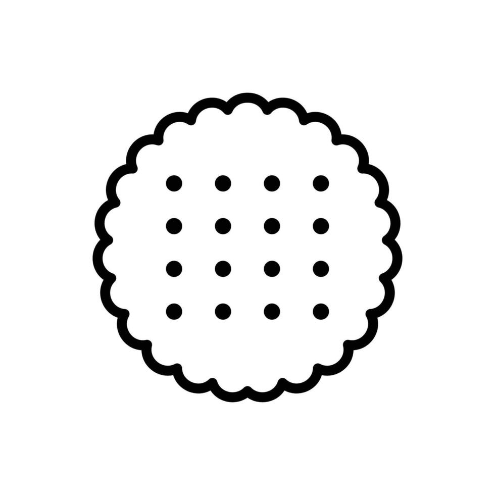 biscuit icon vector design template in white background