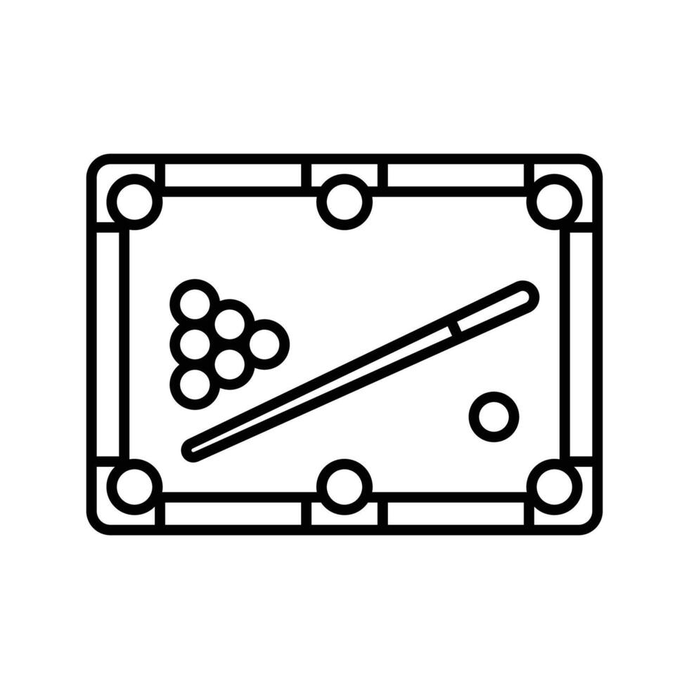 billiard table icon vector design template in white background