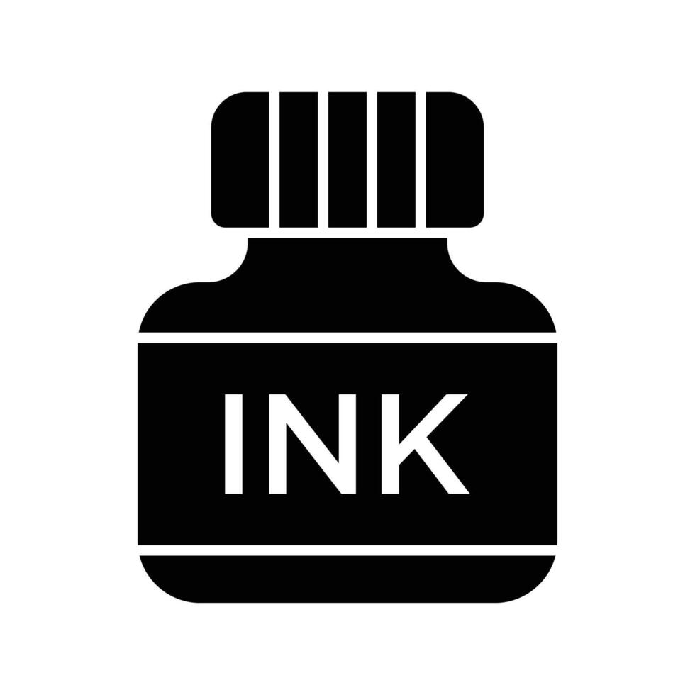 ink icon vector design template in white background