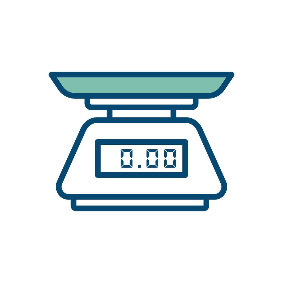 kitchen scale icon vector design template in white background