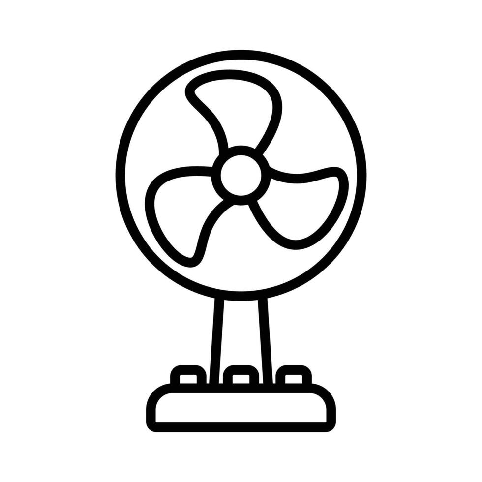 electric fan icon vector design template in white background