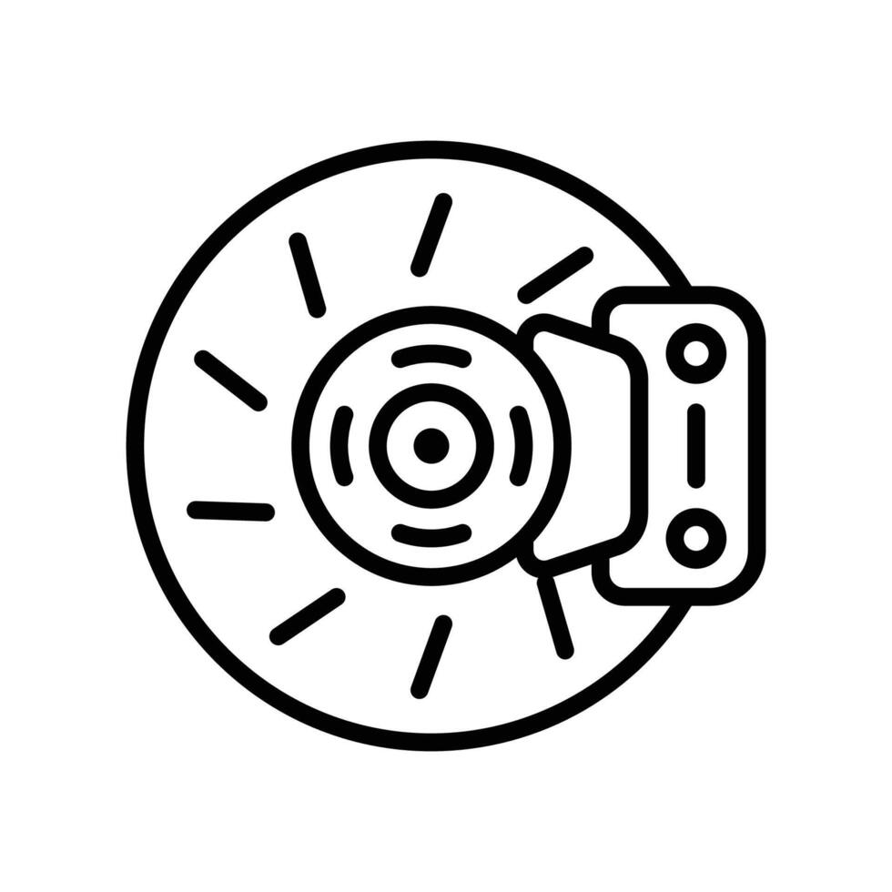 brake icon vector design template in white backgroud