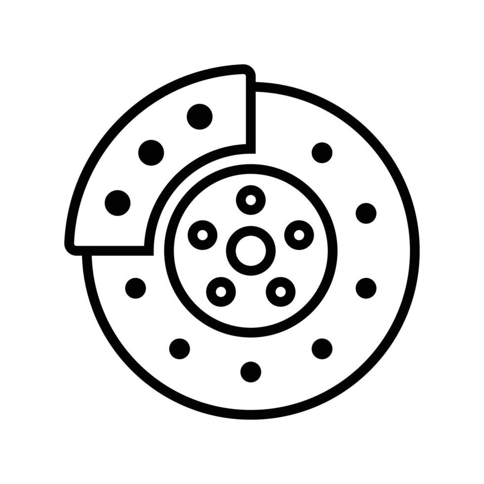 brake icon vector design template in white backgroud