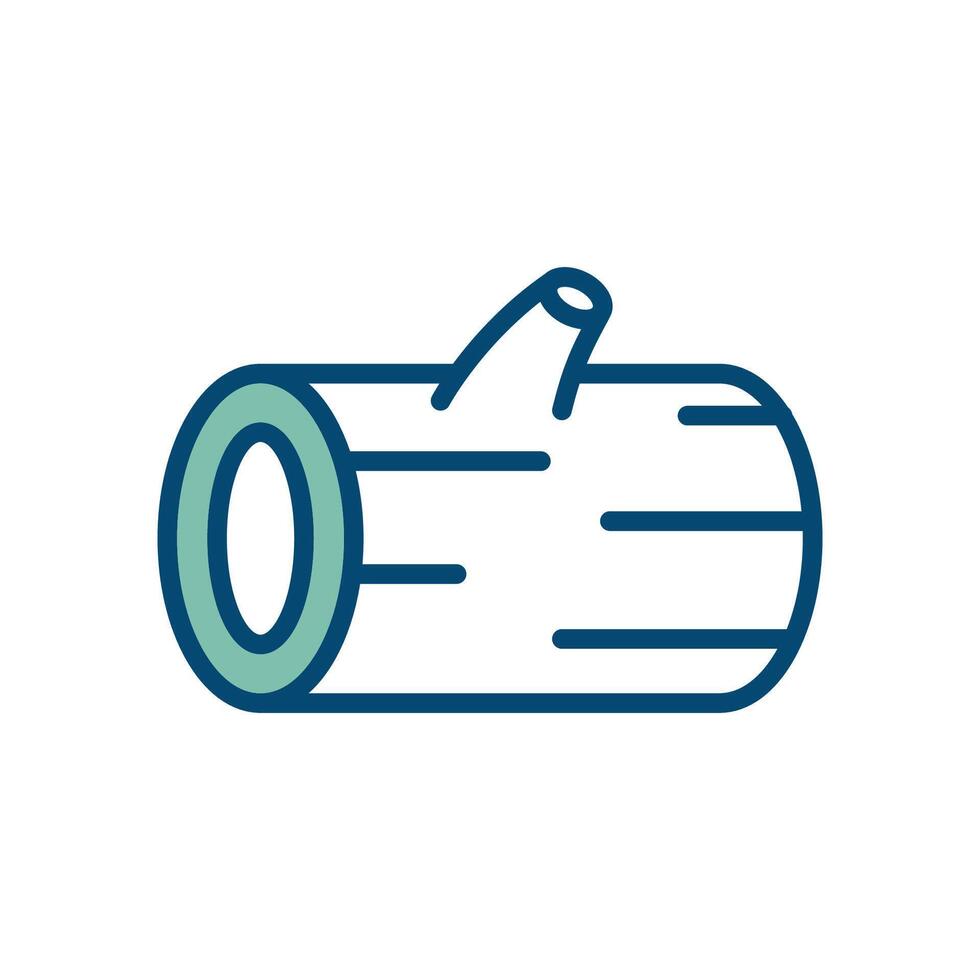 wood log icon vector design template in white background