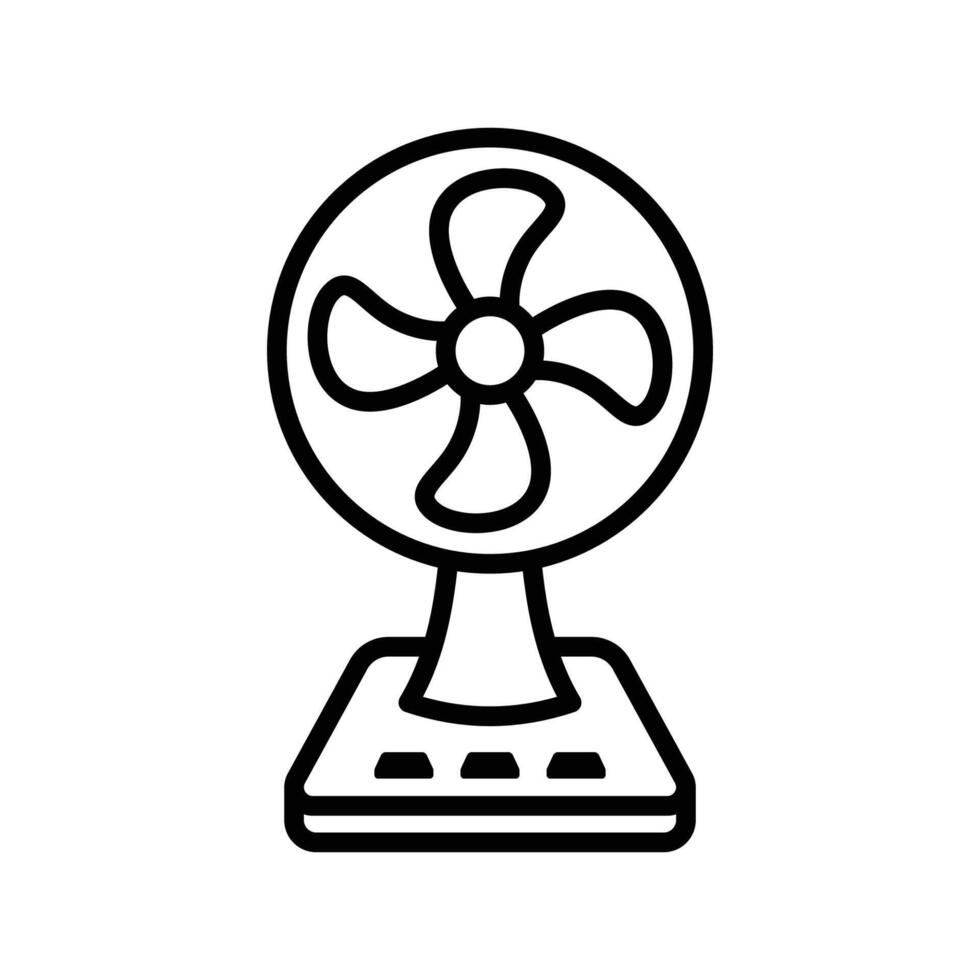 electric fan icon vector design template in white background