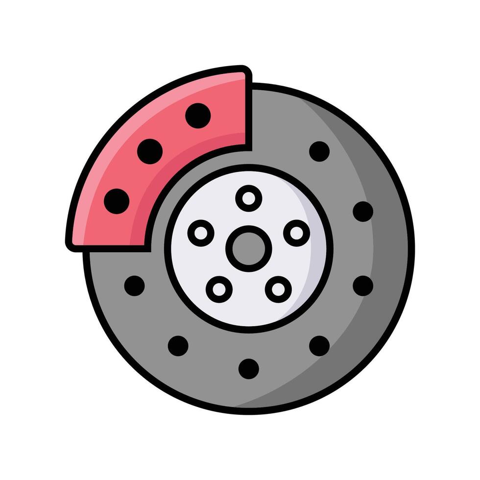 brake icon vector design template in white backgroud