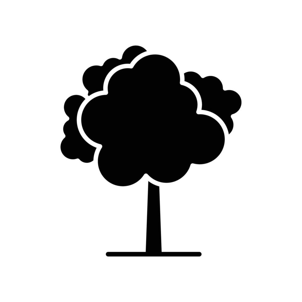 árbol icono vector diseño modelo en blanco antecedentes