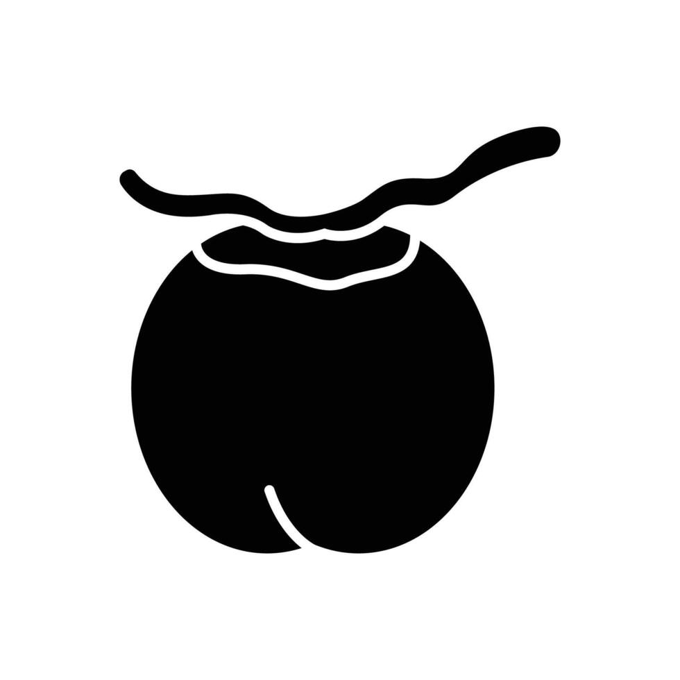 coconut icon vector design template in white background