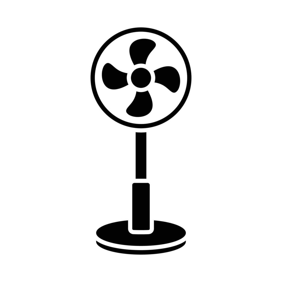 electric fan icon vector design template in white background