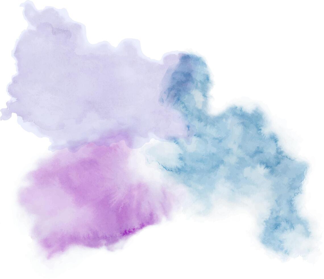 Watercolor abstract background. Hand drawn illustration isolated on transparent background. Vector EPS.