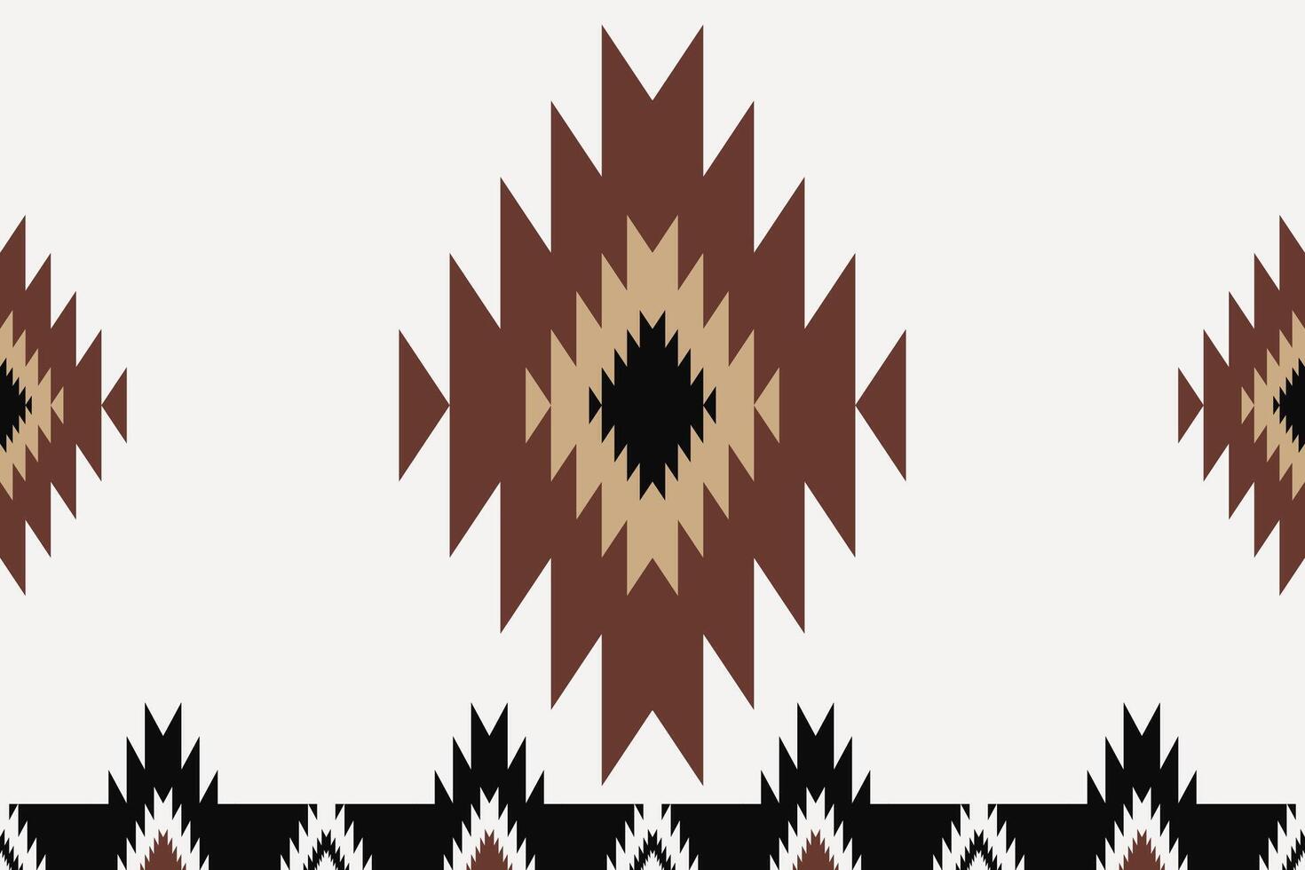 Southwestern geometric border pattern. Aztec Navajo geometric shape seamless pattern rustic bohemian style. Southwest geometric pattern use for textile border, home decoration elements, etc. vector