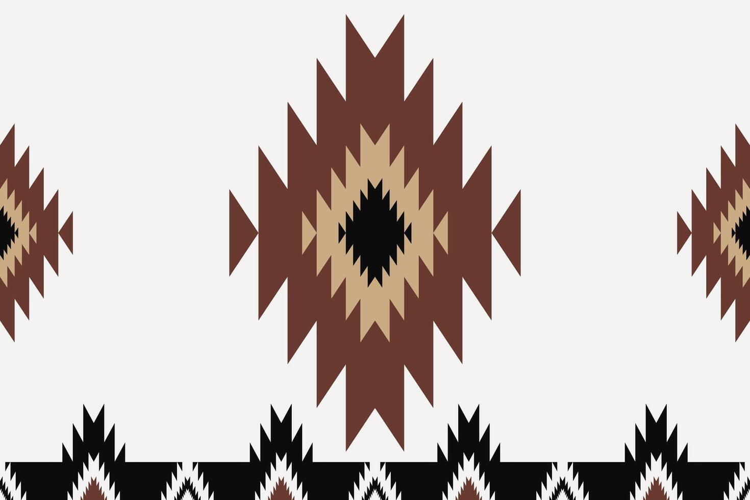 Southwestern geometric border pattern. Aztec Navajo geometric shape seamless pattern rustic bohemian style. Southwest geometric pattern use for textile border, home decoration elements, etc. vector