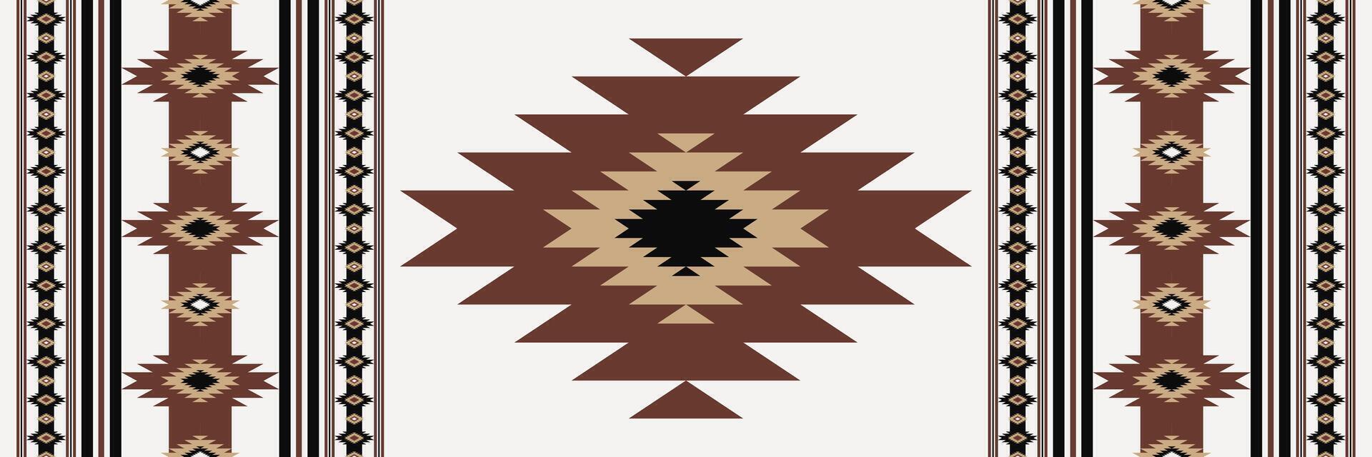 del suroeste geométrico alfombra modelo. azteca navajo geométrico rayas sin costura modelo. étnico Sur oeste geométrico modelo utilizar para zona alfombras, alfombra, tapiz, Manteles, mesa corredor, almohadón. vector