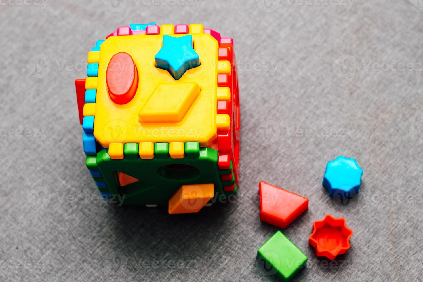 Children's colorful details designer for early development. photo