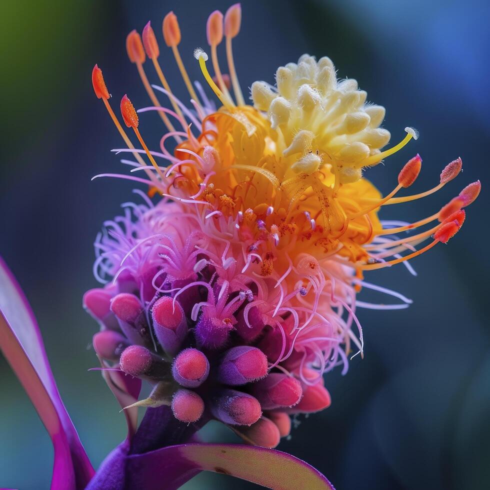 AI generated A colorful flower photo