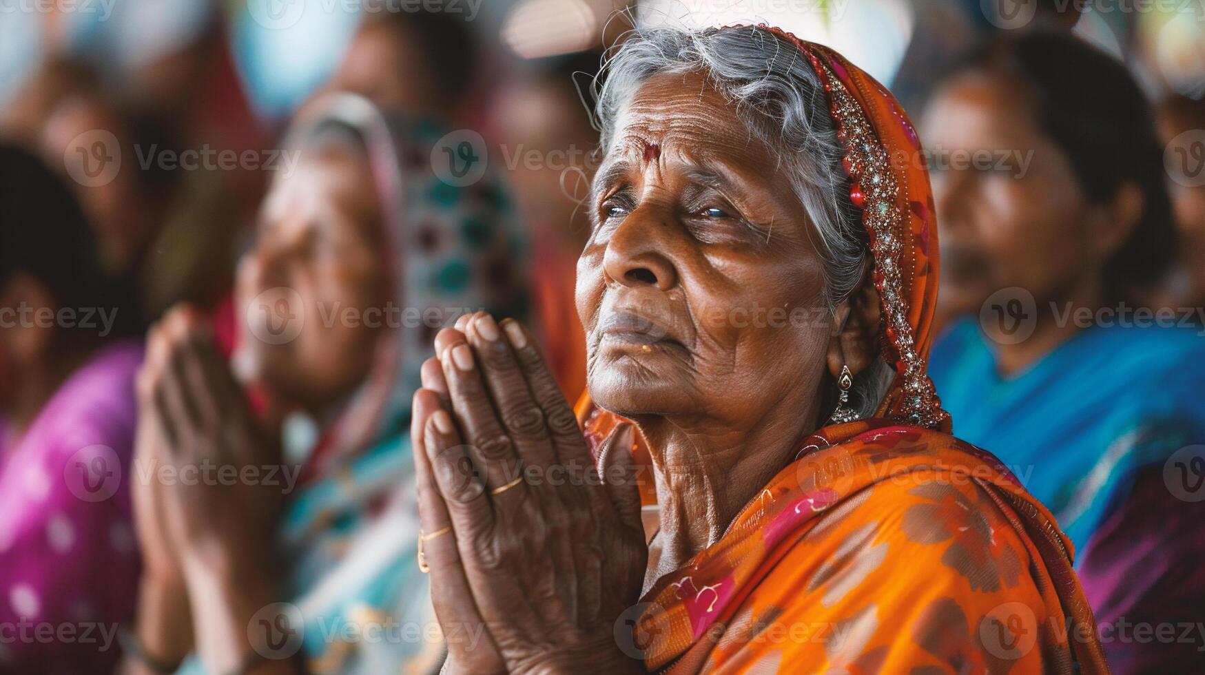 AI generated People attending a religious ceremony photo