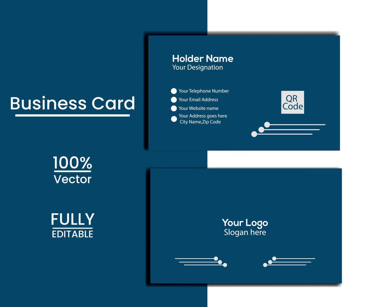 Business Identity card design template vector