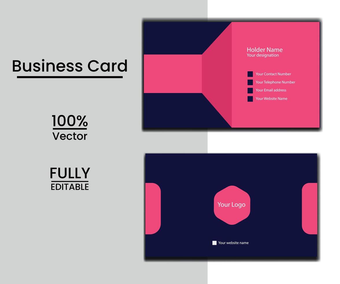 Business card design template vector