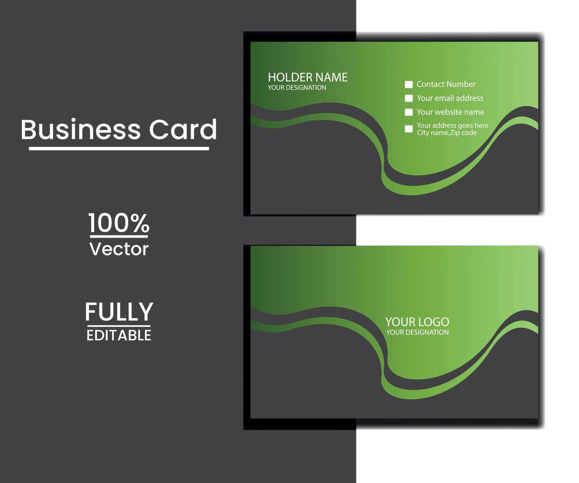 business identity card design template vector