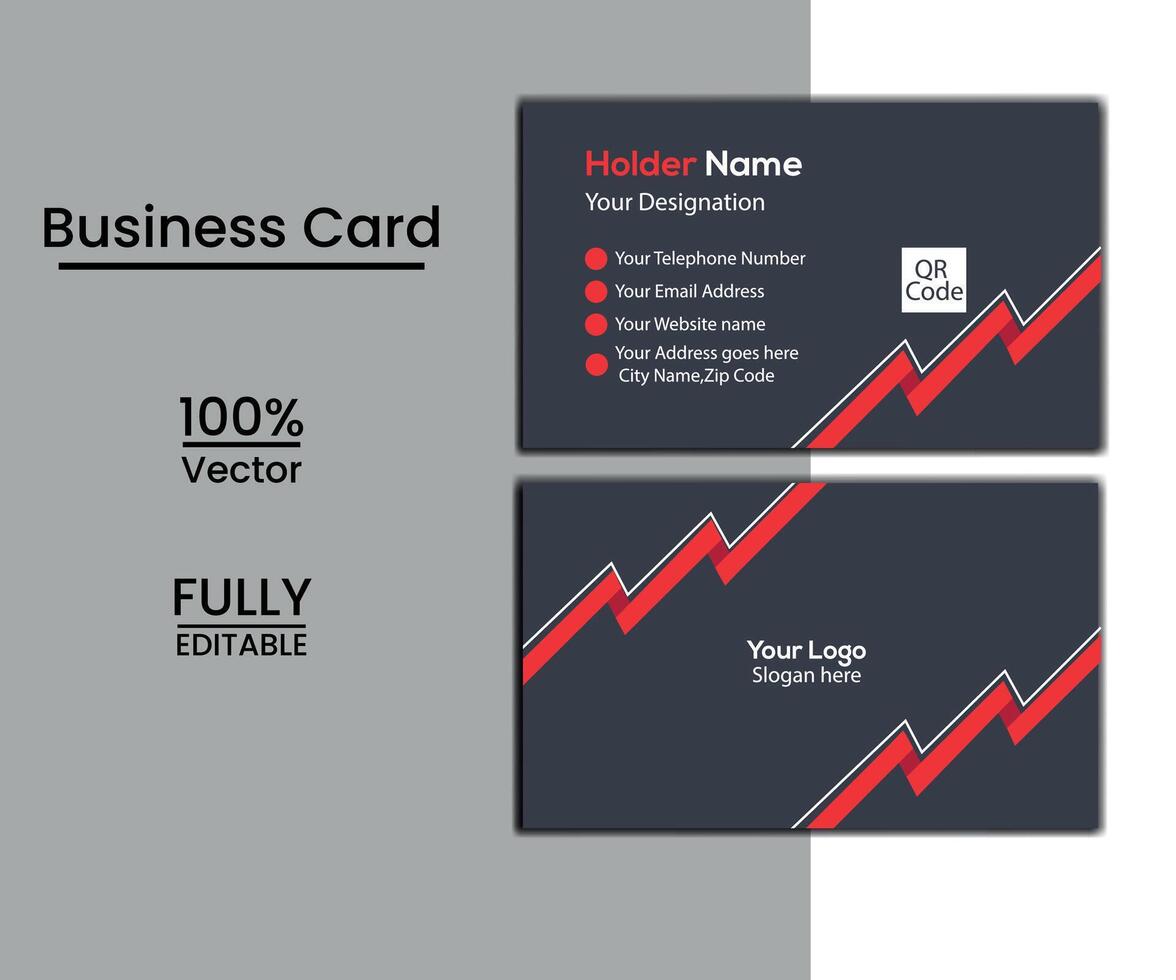 tarjeta de presentación moderna creativa y tarjeta de visita vector