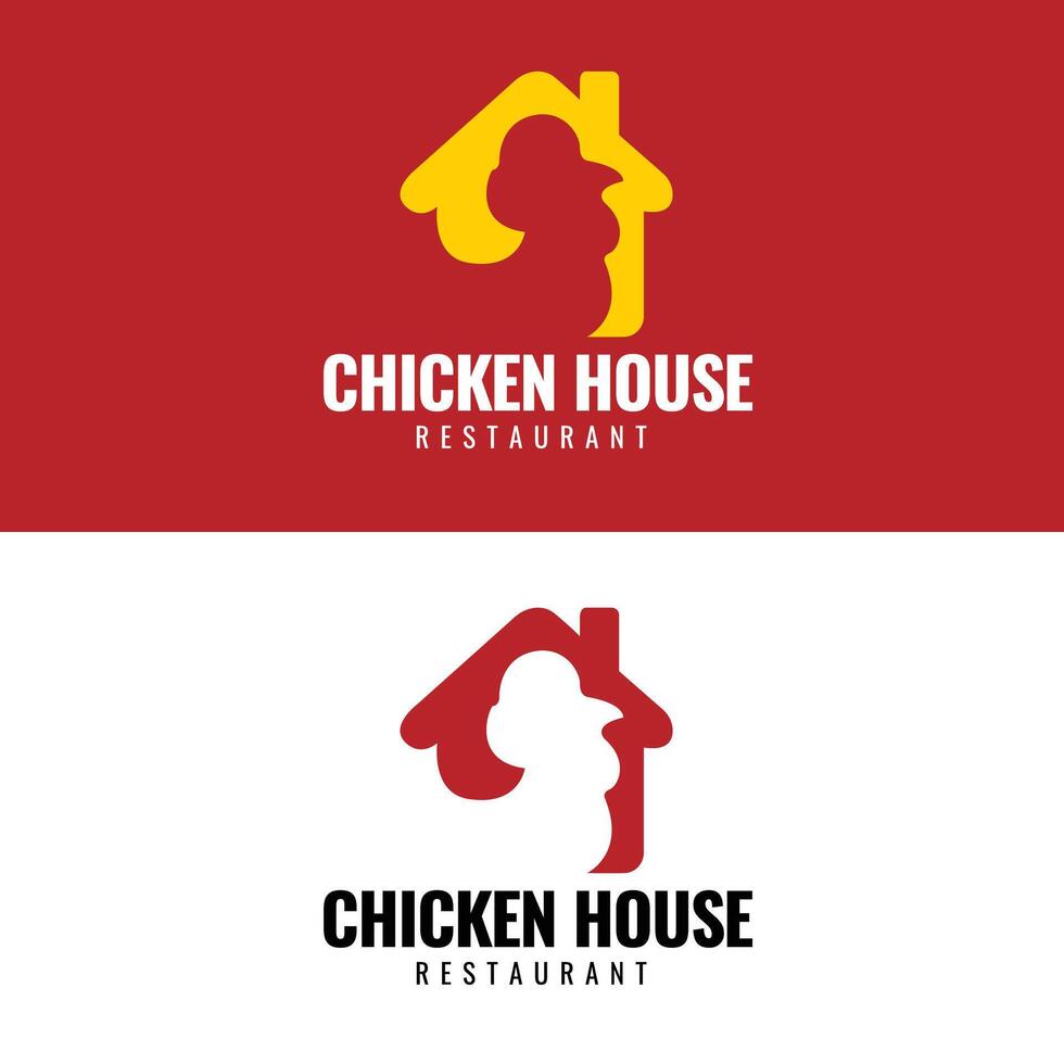 diseño de logotipo de restaurante de pollo vector