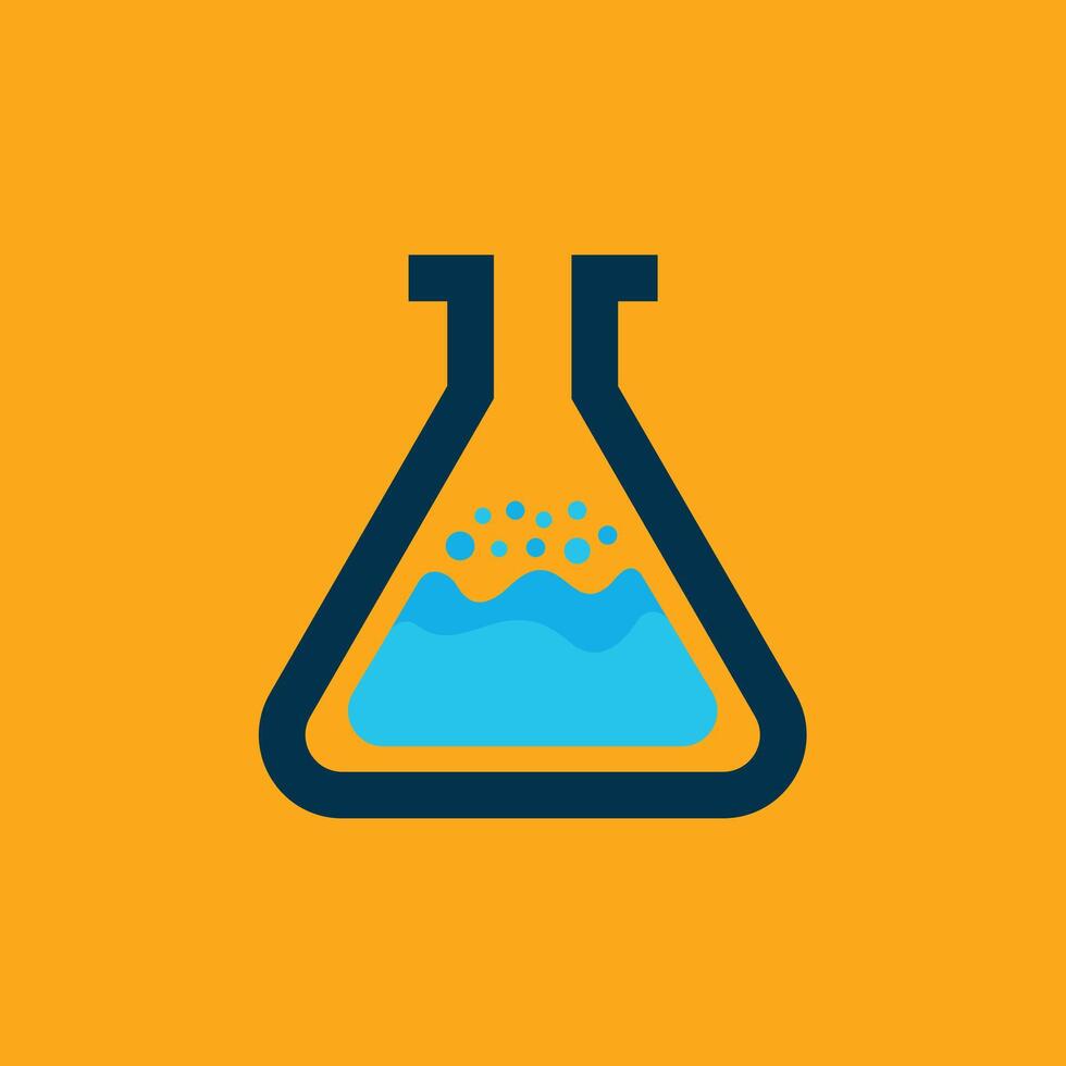 Lab vector logo template design.