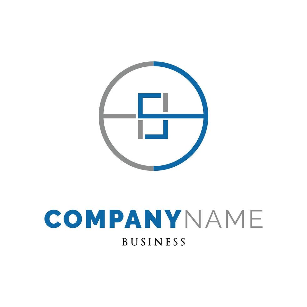 Initial Letter HS Icon Logo Design Template vector