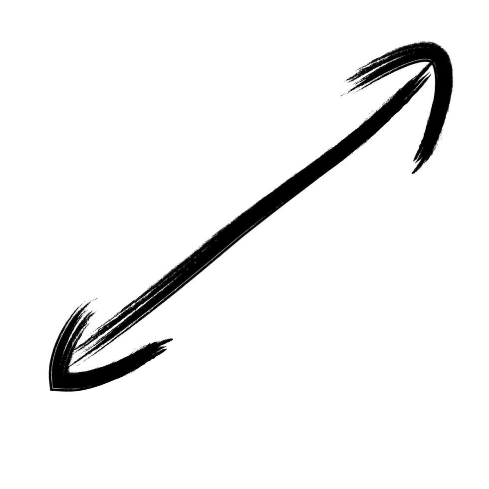 vector grunge hand drawn arrow doodle