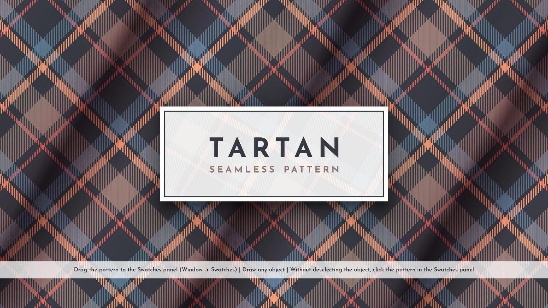 Seamless Tartan Pattern. Traditional Scottish Texture. Fashionable fabric. Textile Background vector