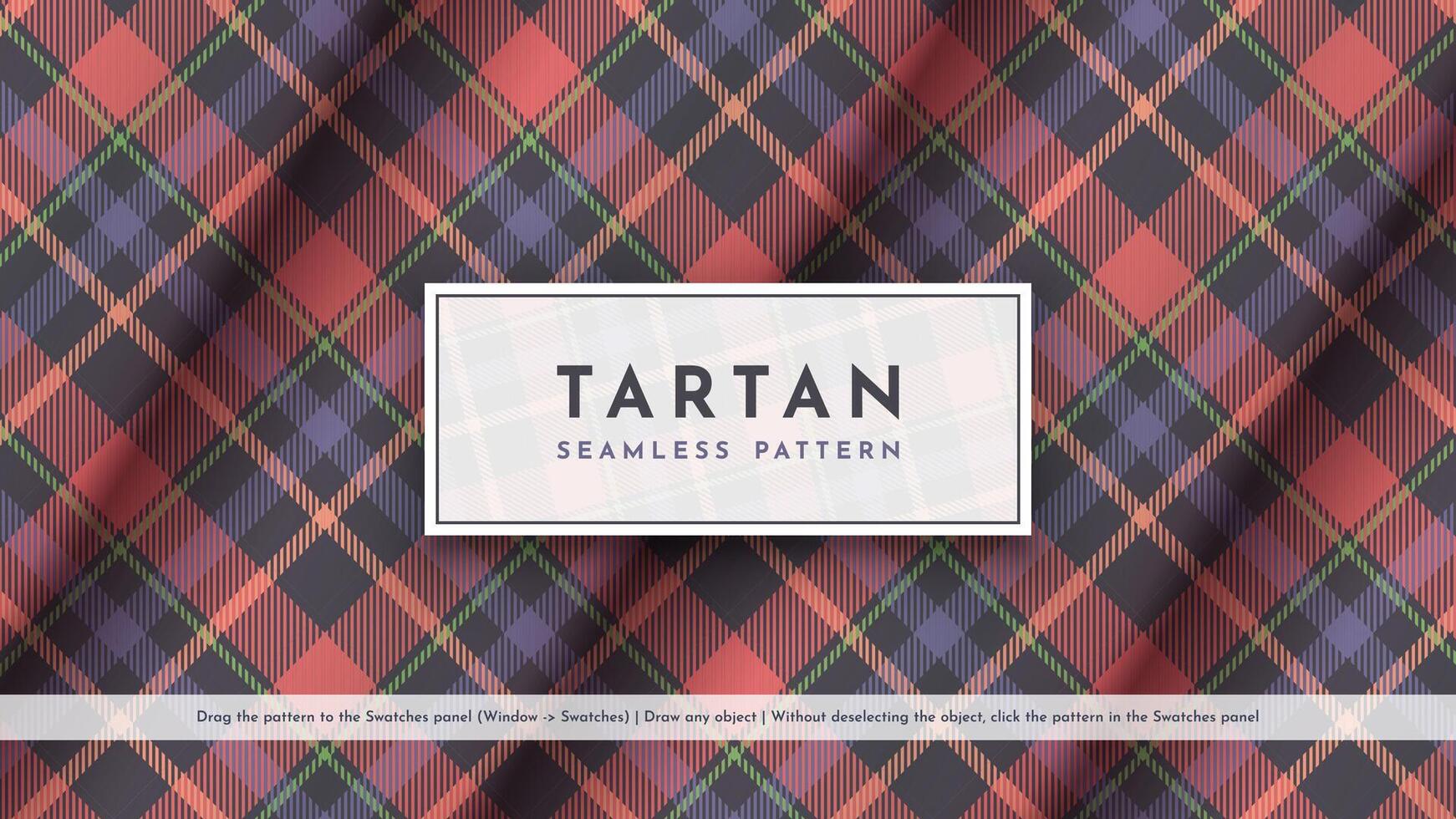 Seamless Tartan Pattern. Traditional Scottish Texture. Fashionable fabric. Textile Background. vector