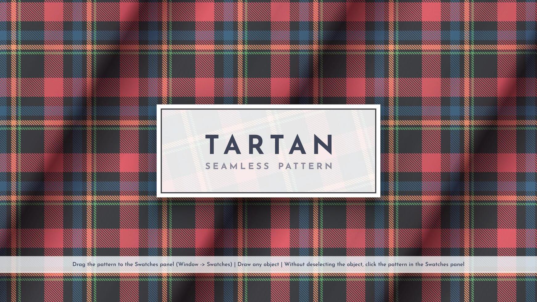 Seamless Tartan Pattern. Traditional Scottish Texture. Fashionable fabric. Textile Background. vector