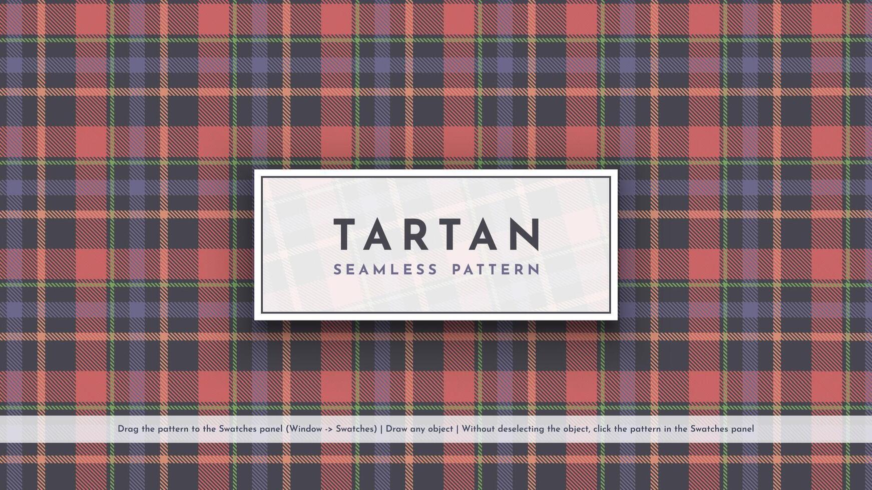 Seamless Tartan Pattern. Traditional Scottish Texture. Fashionable fabric. Textile Background vector