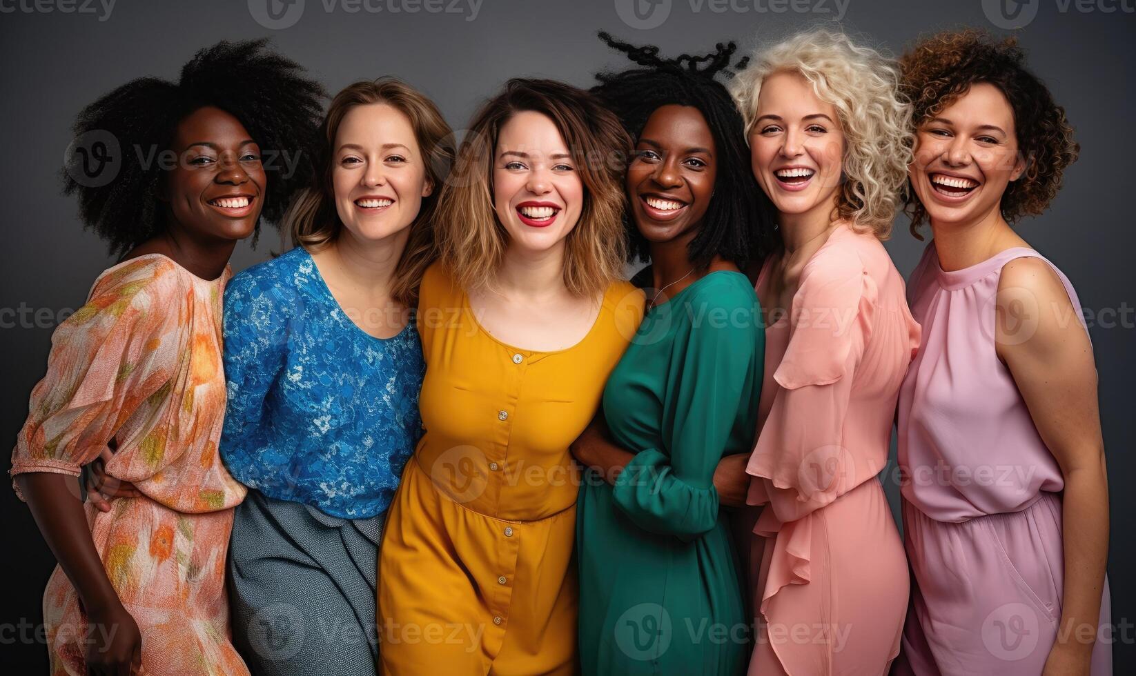AI generated A Captivating Group of Women Posing Together photo