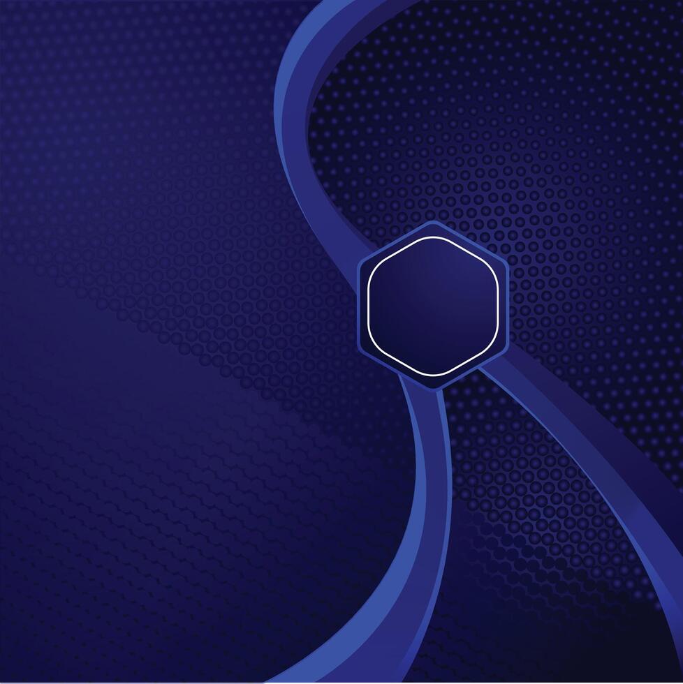 Abstract luxury glowing lines curved overlapping on dark blue background. Template premium Product Background design. Vector illustration