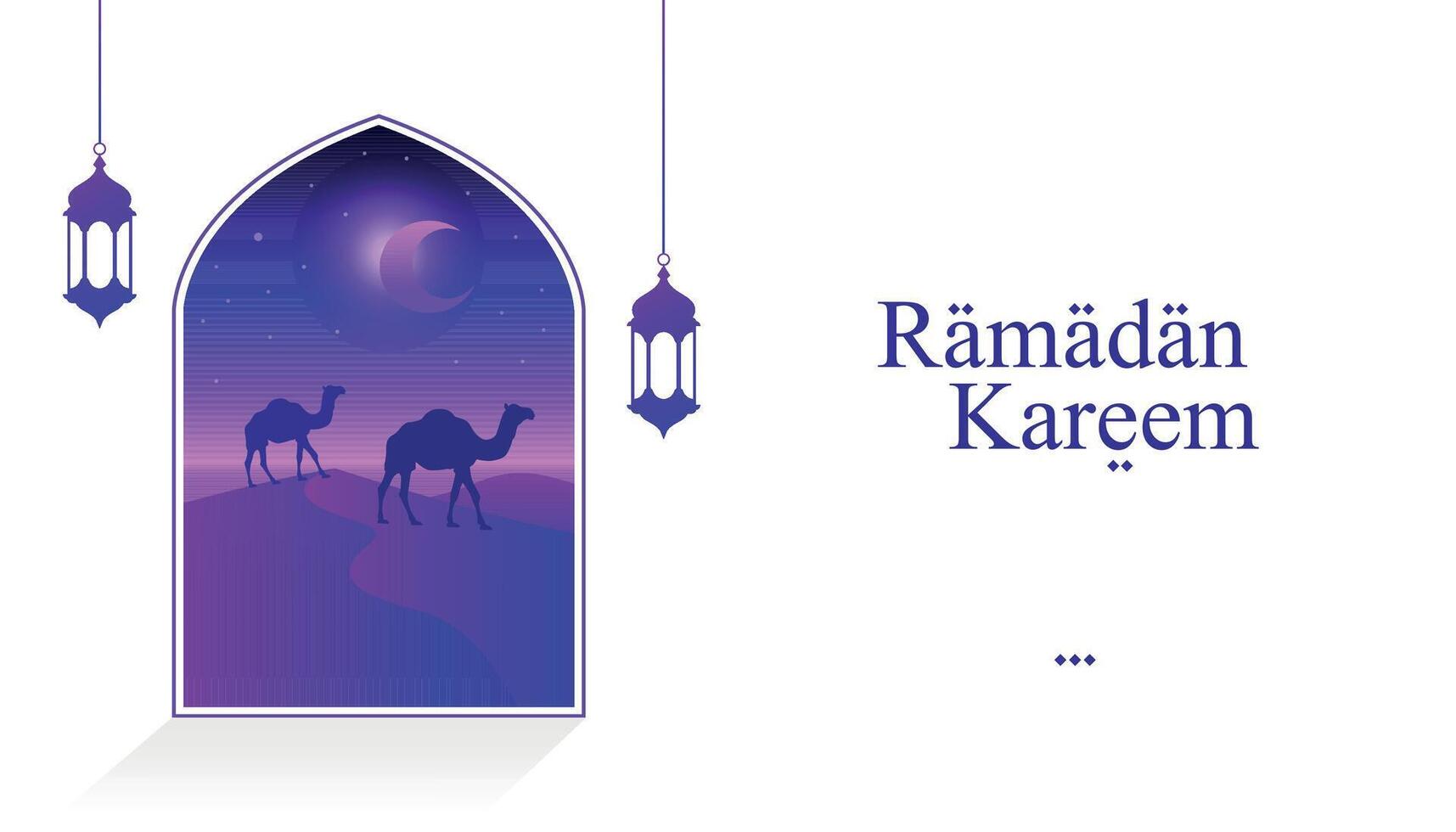 illustration vector graphic of ramadan kareem perfect for background design
