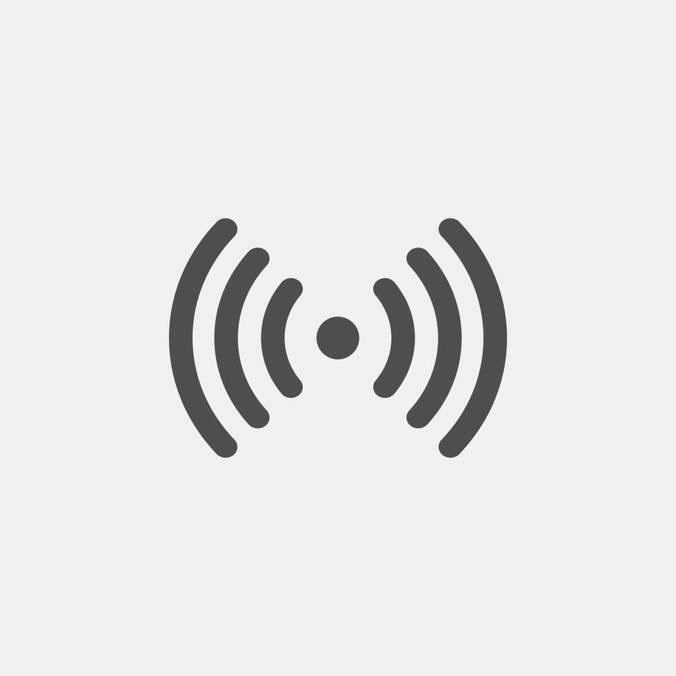 Wifi icon or sign for remote internet access. Wifi icon vector, wireless internet sign vector