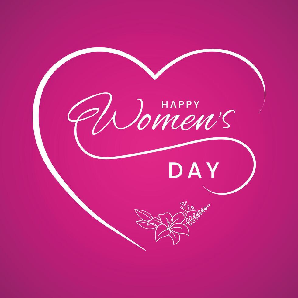 Happy Woman's Day - 8 March. Poster, flyer, greeting card, header for website. Vector Illustration