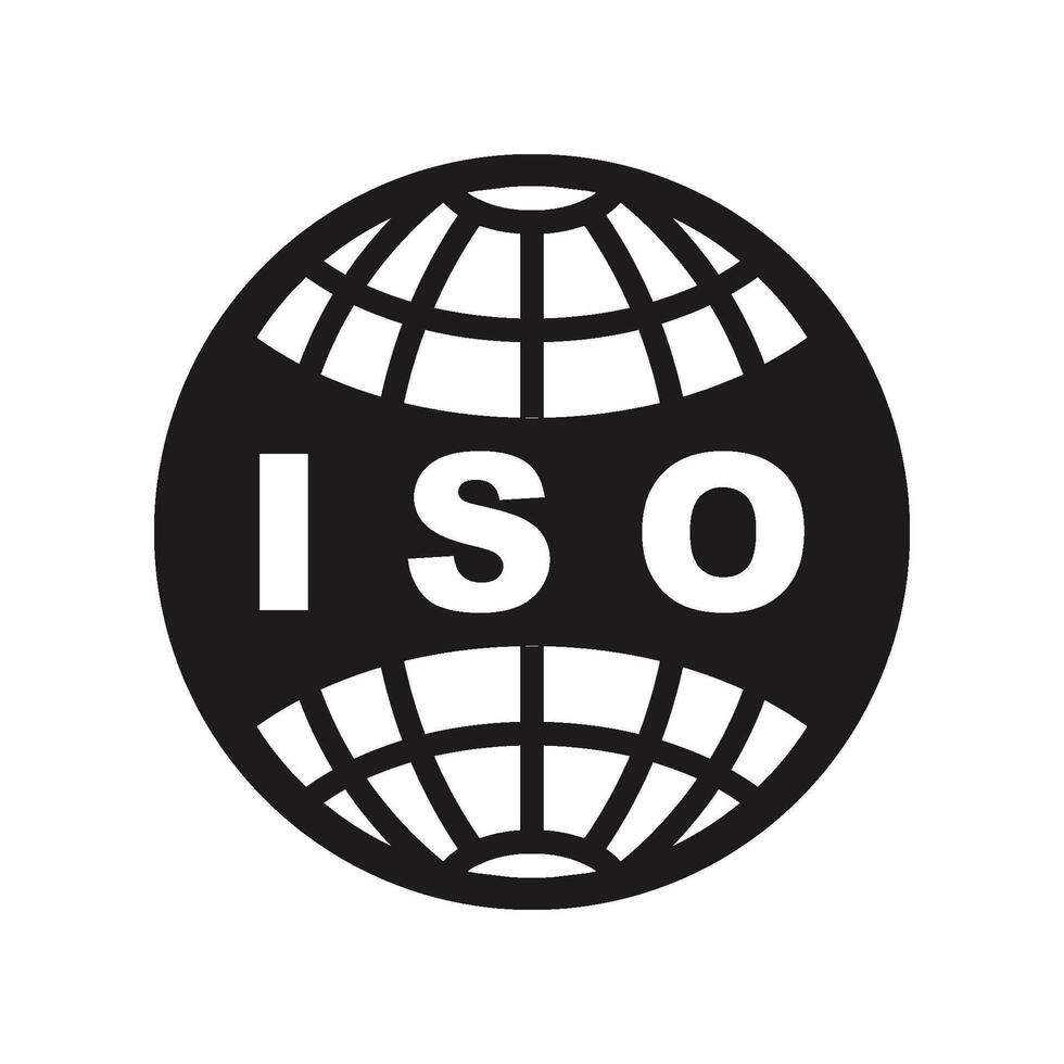 ISO symbol icon vector