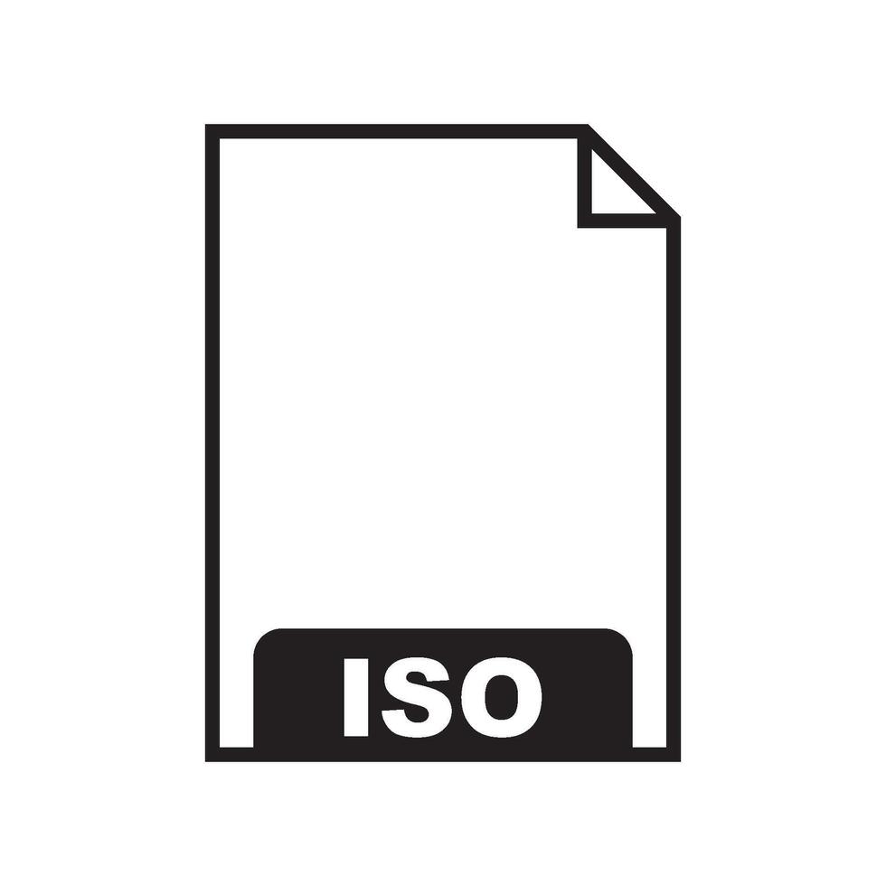 ISO symbol icon vector