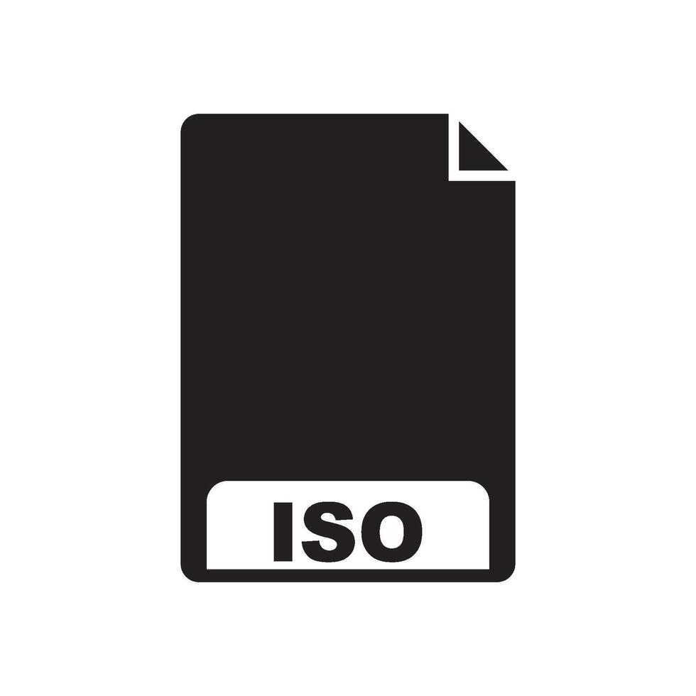 ISO symbol icon vector