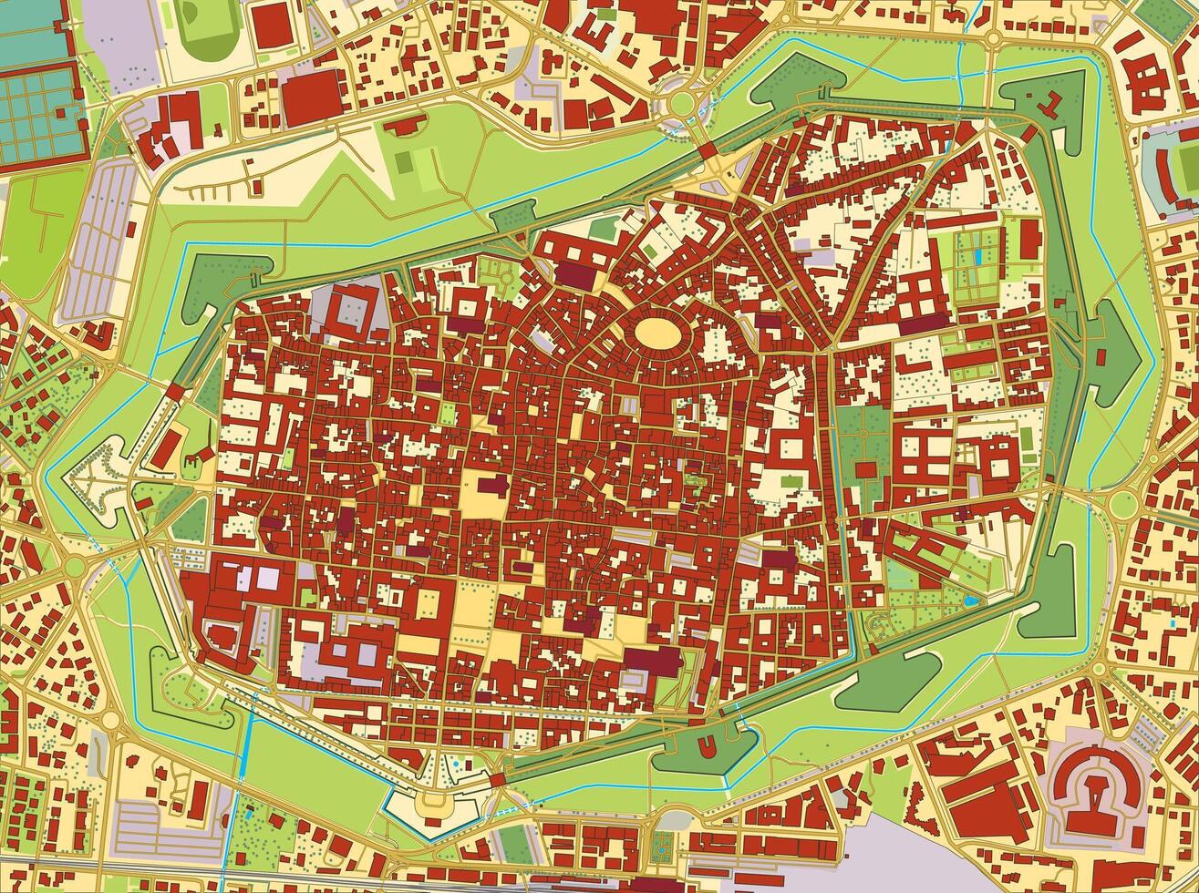 Map of central Province of Lucca, Italy vector