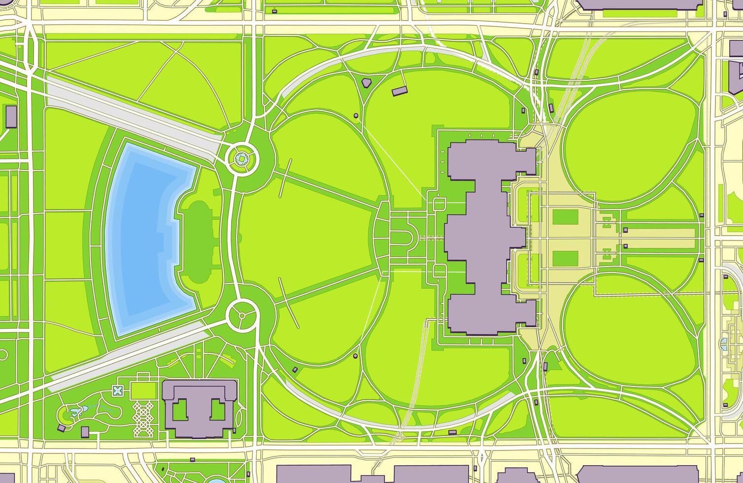 Capitolio colina, Washington, corriente continua mapa Arte vector