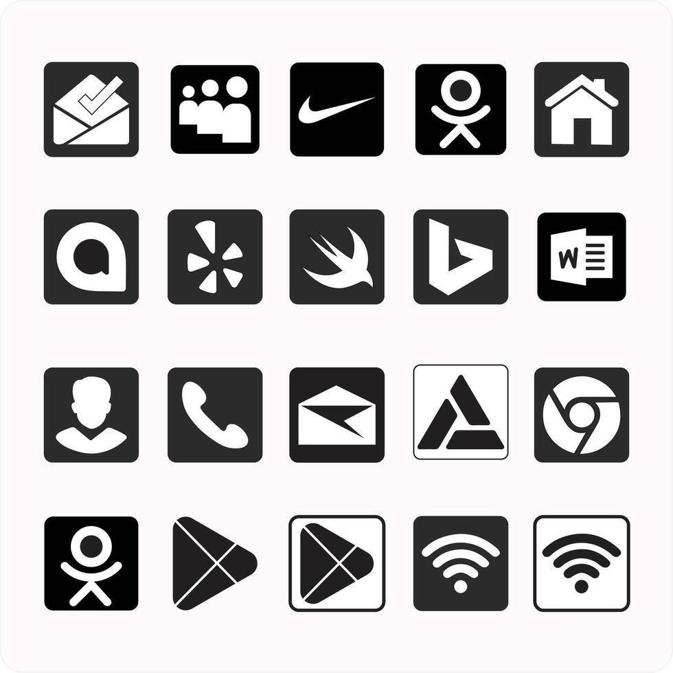 Icon set vector illustration eps