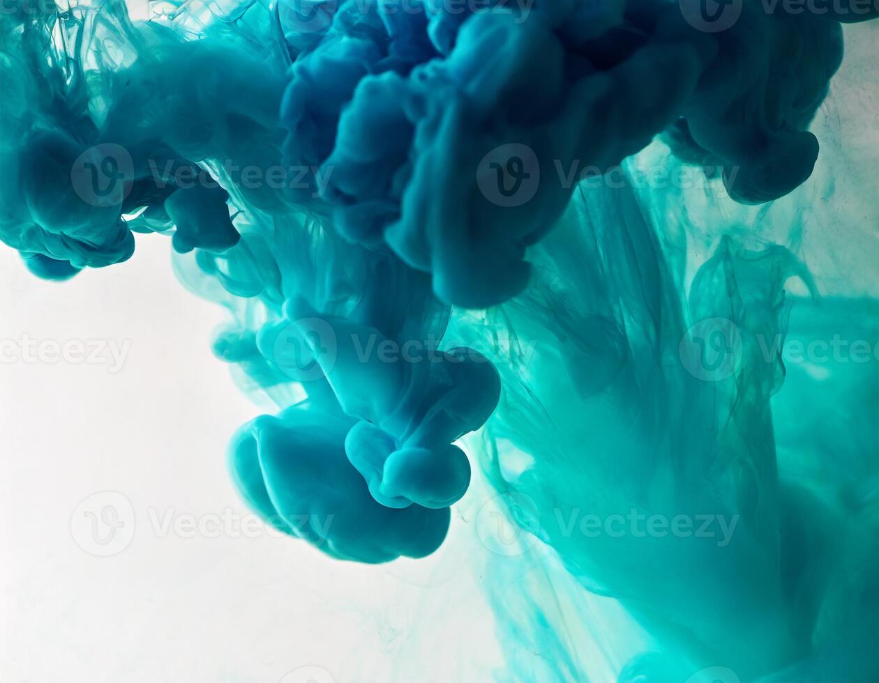 Color drop in water. Colorful ink in water. Abstract background photo