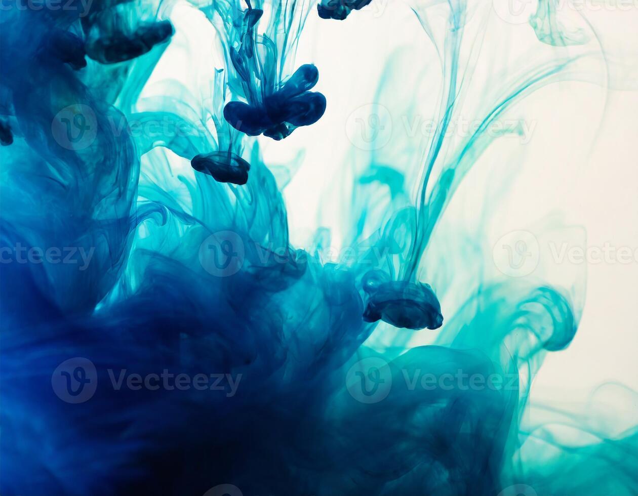 Color drop in water. Colorful ink in water. Abstract background photo