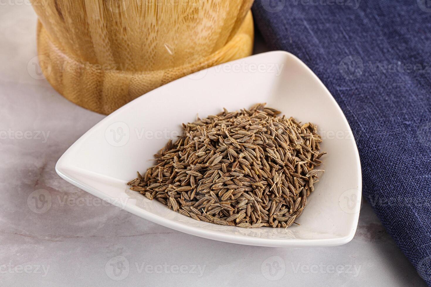 Zeera seeds in the bowl photo
