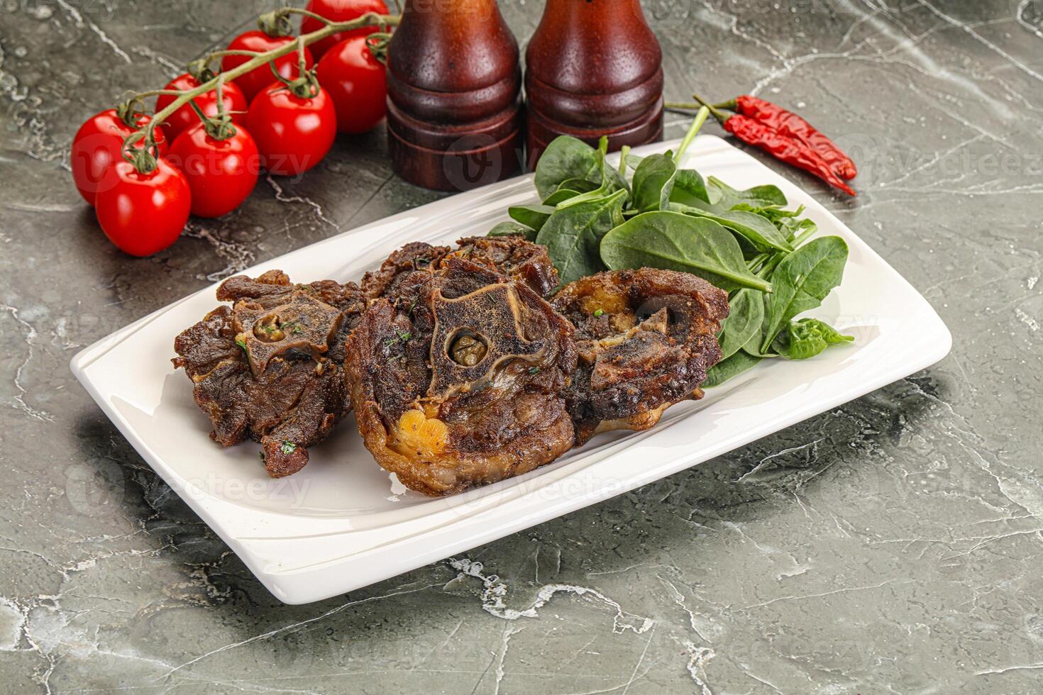 Grilled Lamb neck with spices photo