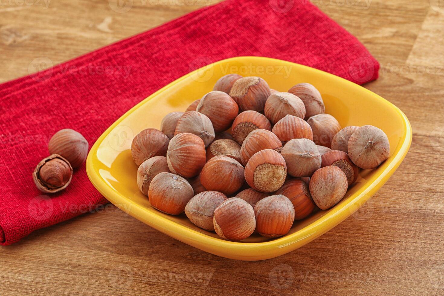 Hazelnut heap in the bowl photo