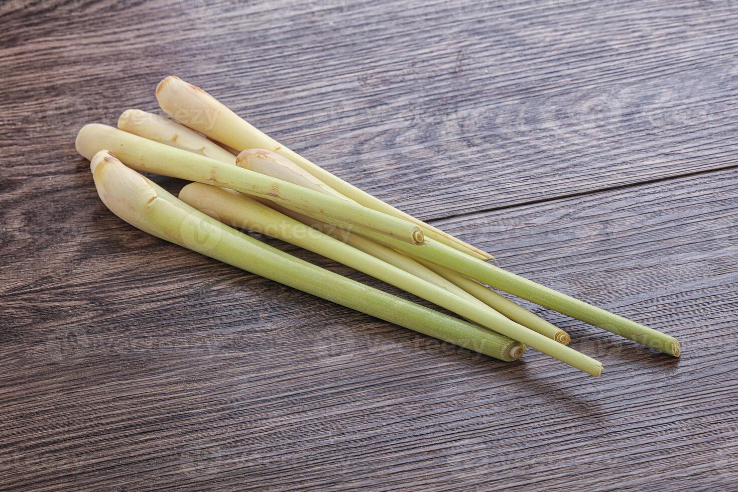 Raw lemongrass stem aroma for cooking photo