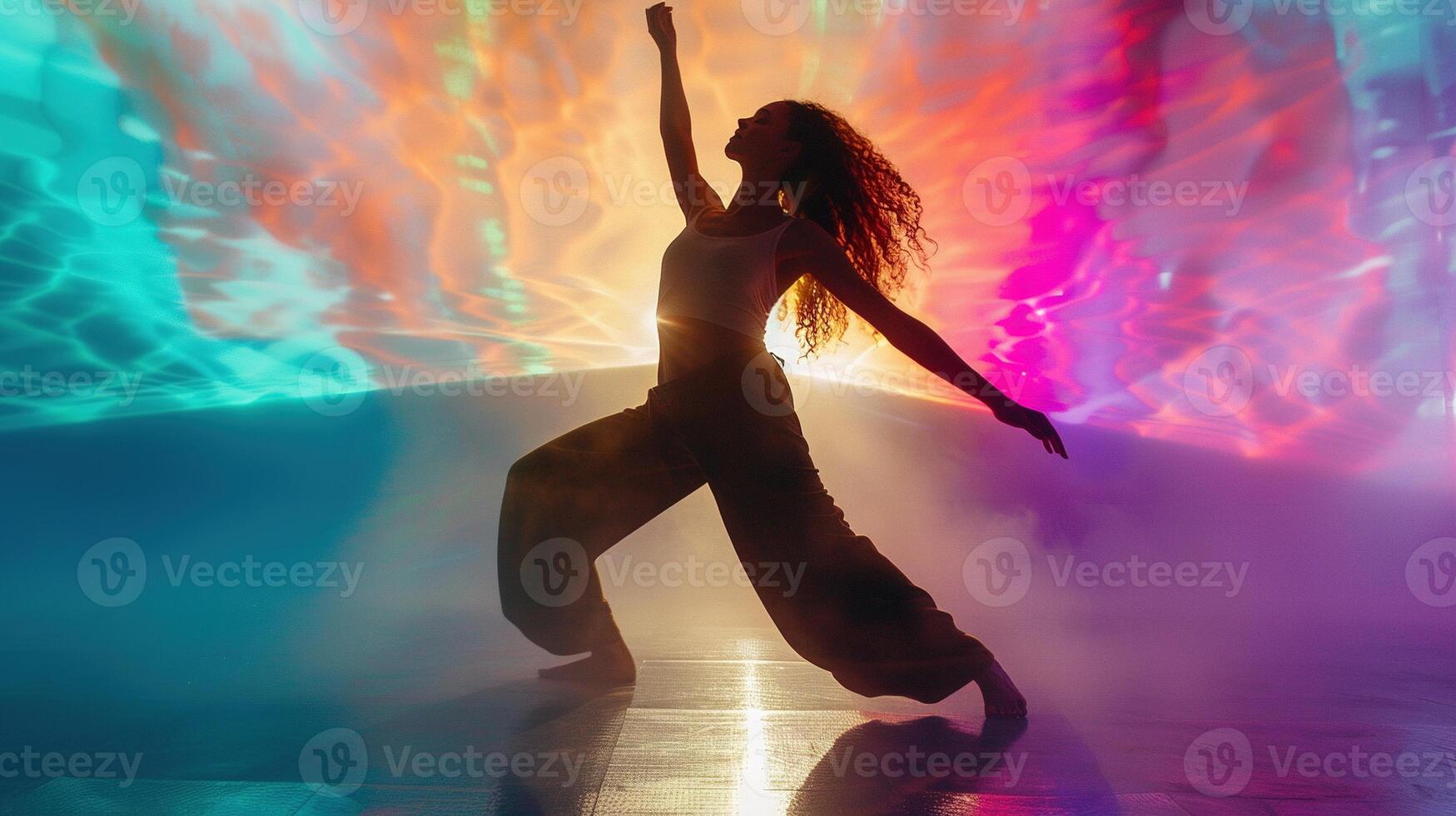 AI generated Woman Expressing Her Confidence and Assurance through Dance. 8 March, Women Day, Female, Expression photo